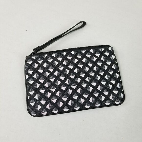 Vera Bradley‎ Black, White & Gray Diamond Pattern Clutch - Picture 6 of 6